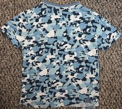 American Republic Blue Camo V Neck Short Sleeve Chest Pocket T Shirt Size M! 🍀