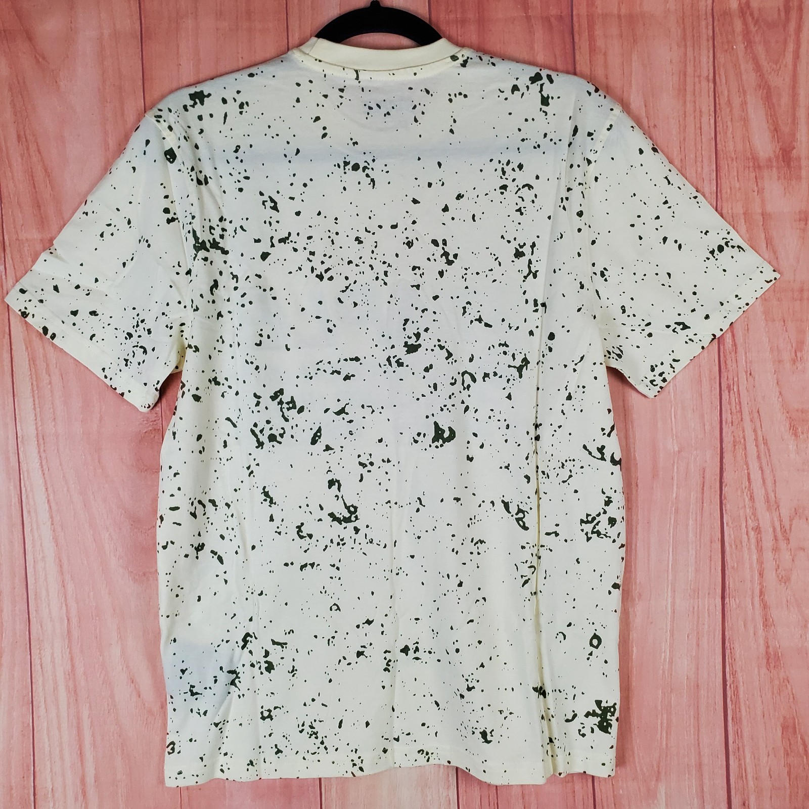 Staple Shirt Mens XS Cream Graphic Splatter Print Outdoor DVSN gallery