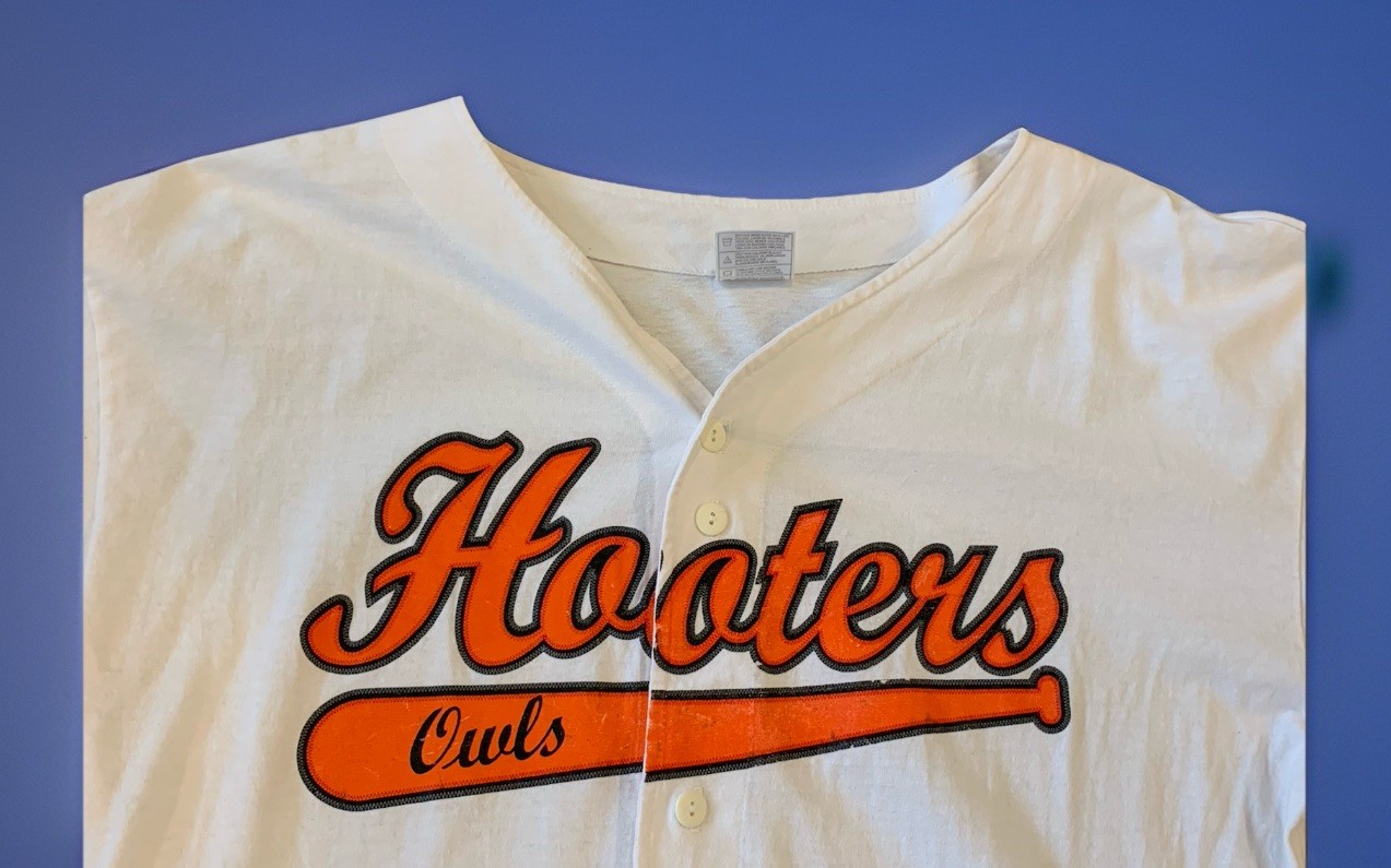Vintage 90s Hooters Owls Baseball Jersey Men’s Size XXL 100% Cotton USA Made🔥 gallery
