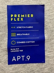 Apt. 9 Men’s Premier Flex Gray Large Slim Fit T-Shirt