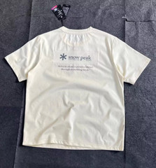 Snow Peak Summer New Patch Quick Drying T-shirt Men Women