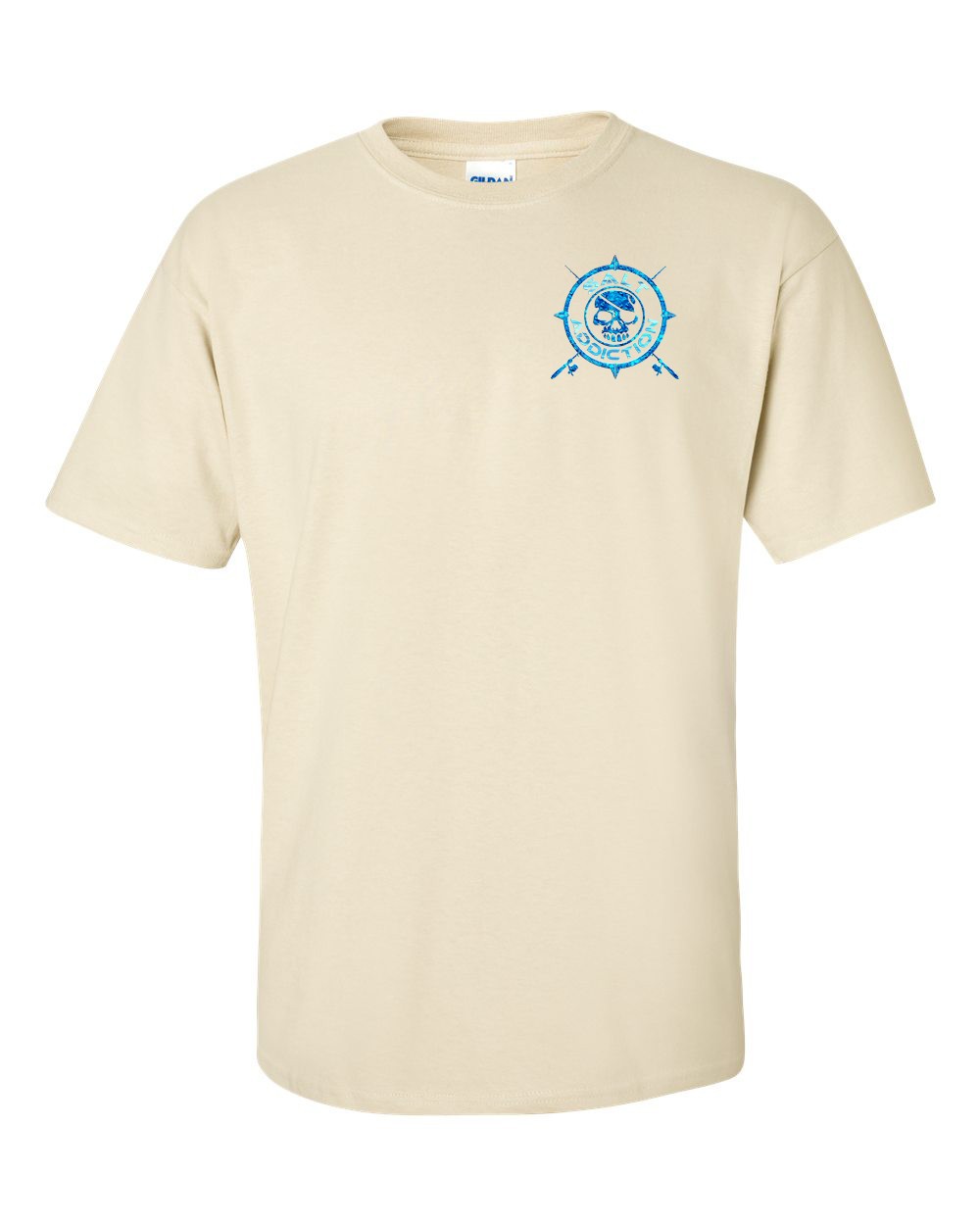 Salt Addiction Nautical compass Logo Fishing Short Sleeve T Shirt Ocean gallery