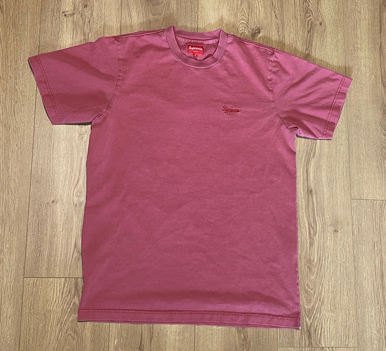 Supreme Overdyed Tee Brick Red SS16 Men's Size Medium Rare T-Shirt 2016 gallery