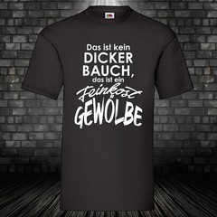 Thick belly delicatessen vaulted fun shirt cult T-shirt 100% cotton S-5XL