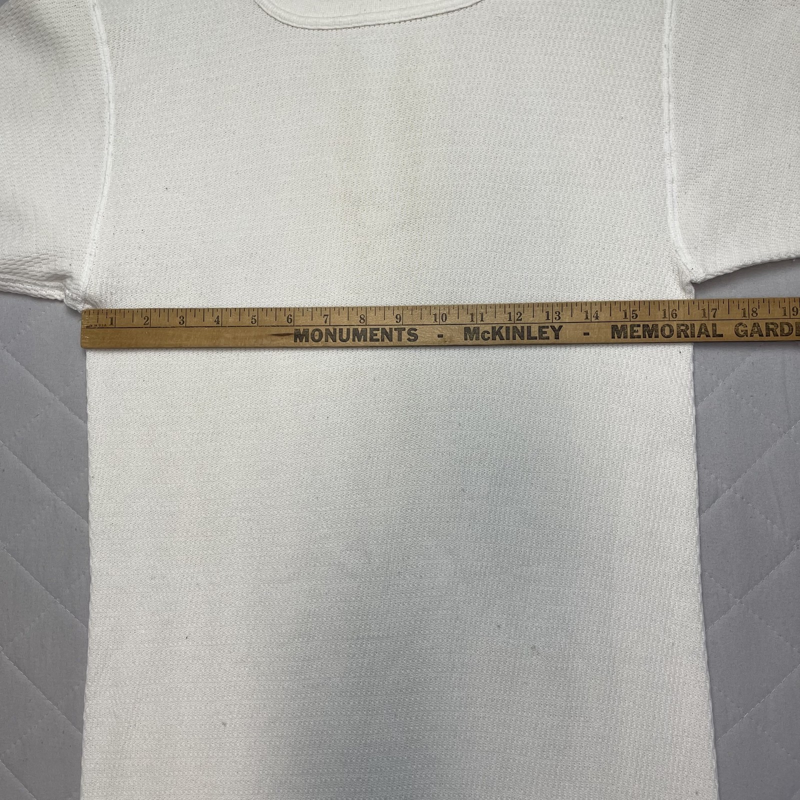 Vintage Hanes Long Johns Shirt Top Mens Large Lot 2 White Thermal USA Underwear gallery