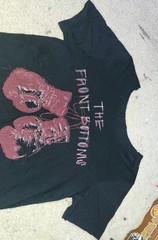 Size Black The Front Bottoms Graphic CUT OFF SHOULDER Neck Short Sleeve T-Shirt