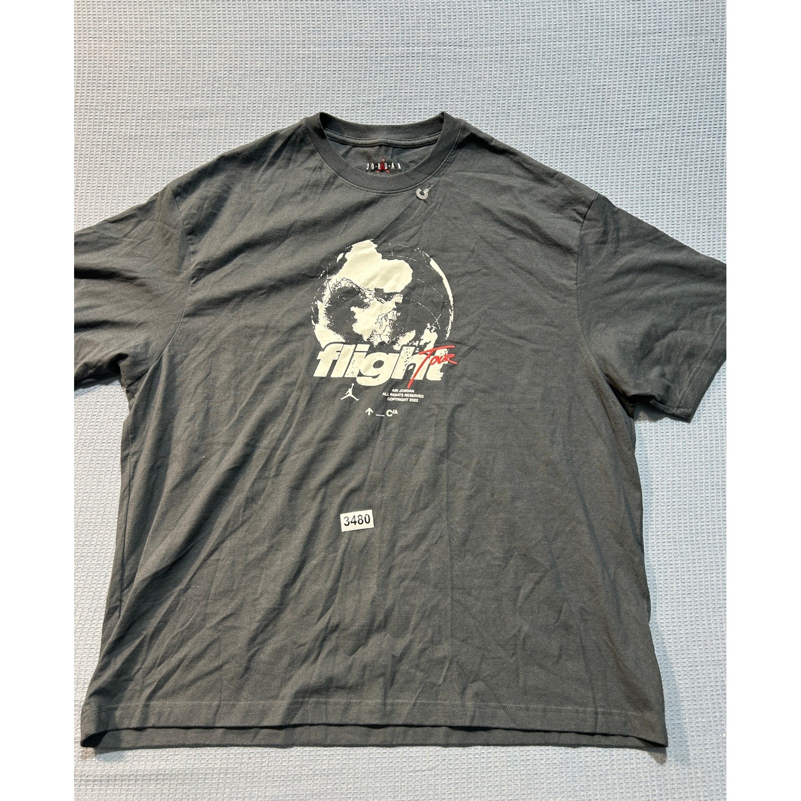 Jordan Flight Tour Graphic T-Shirt Mens Sz XXL Black