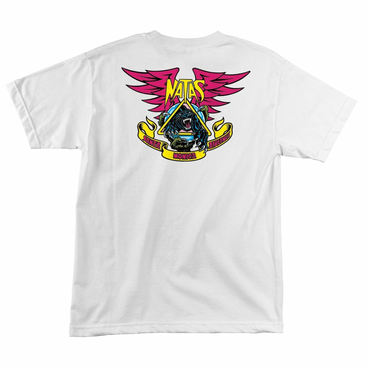 Santa Monica Airlines Natas Kaupas PANTHER LIMITED Skateboard T Shirt WHITE gallery