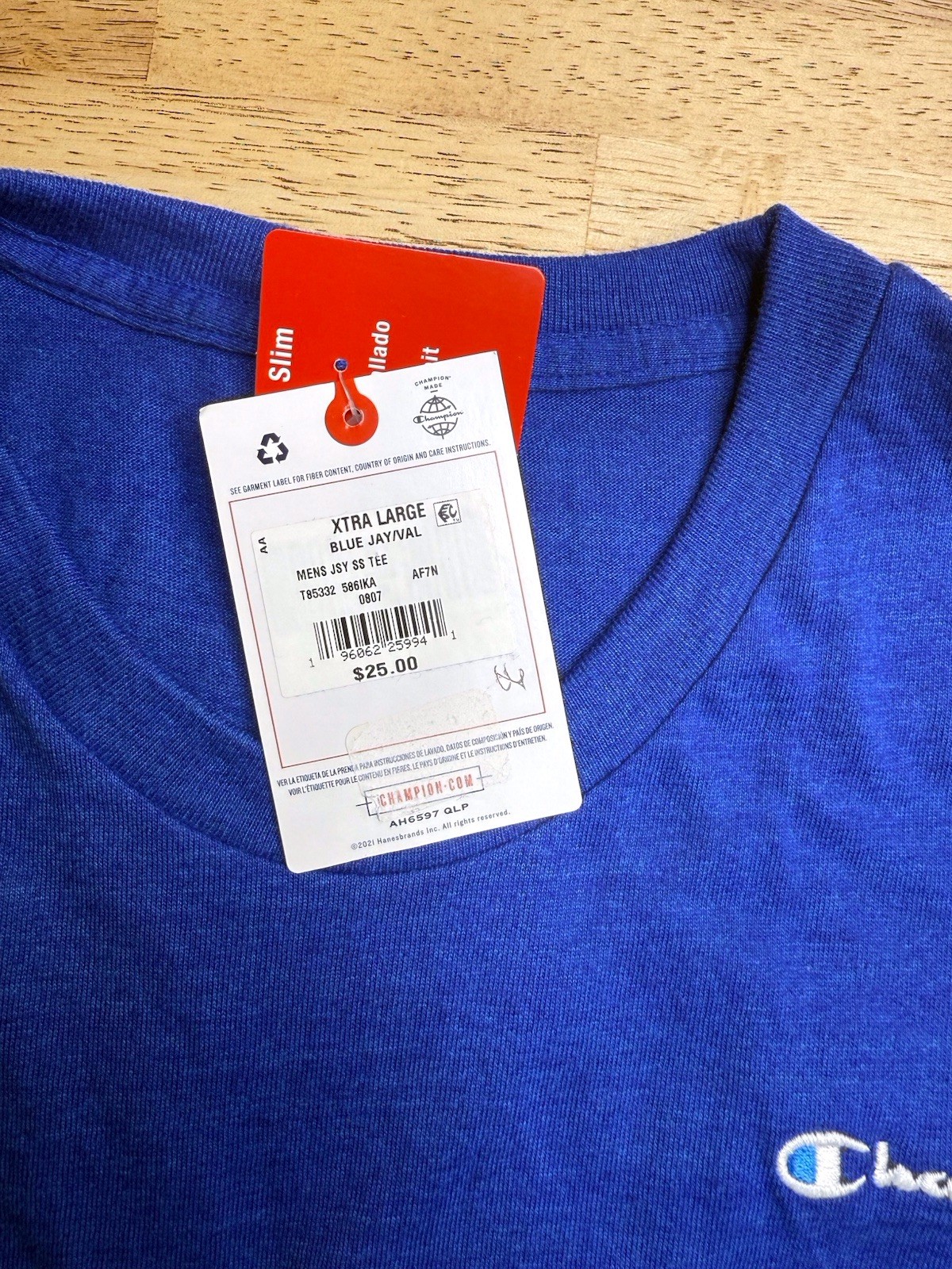 Champion Men Short Sleeve Cotton Jersey New Crewneck T-shirt XL gallery