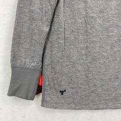 Terramar Heavyweight Merino Wool Thermal Crew Shirt Mens Small Gray Hiking Camp