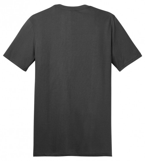 District DT5000 Men T-Shirt Cotton Plain Short Sleeves COLOR CHARCOAL SIZE LARGE gallery