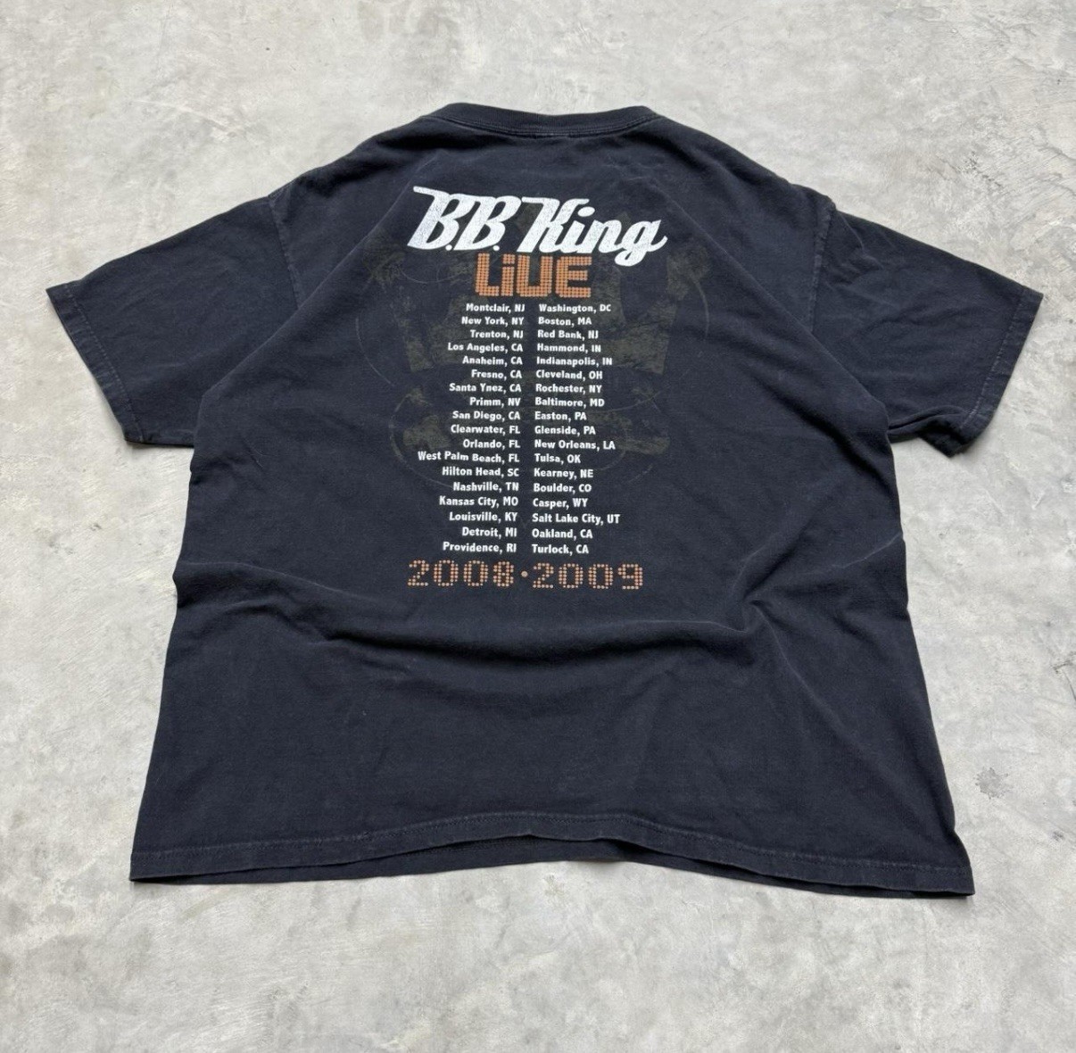 2000s 2009-2010 B.B. King Tour Shirt Size Xl Music Concert Band Tee Y2K Vintage gallery