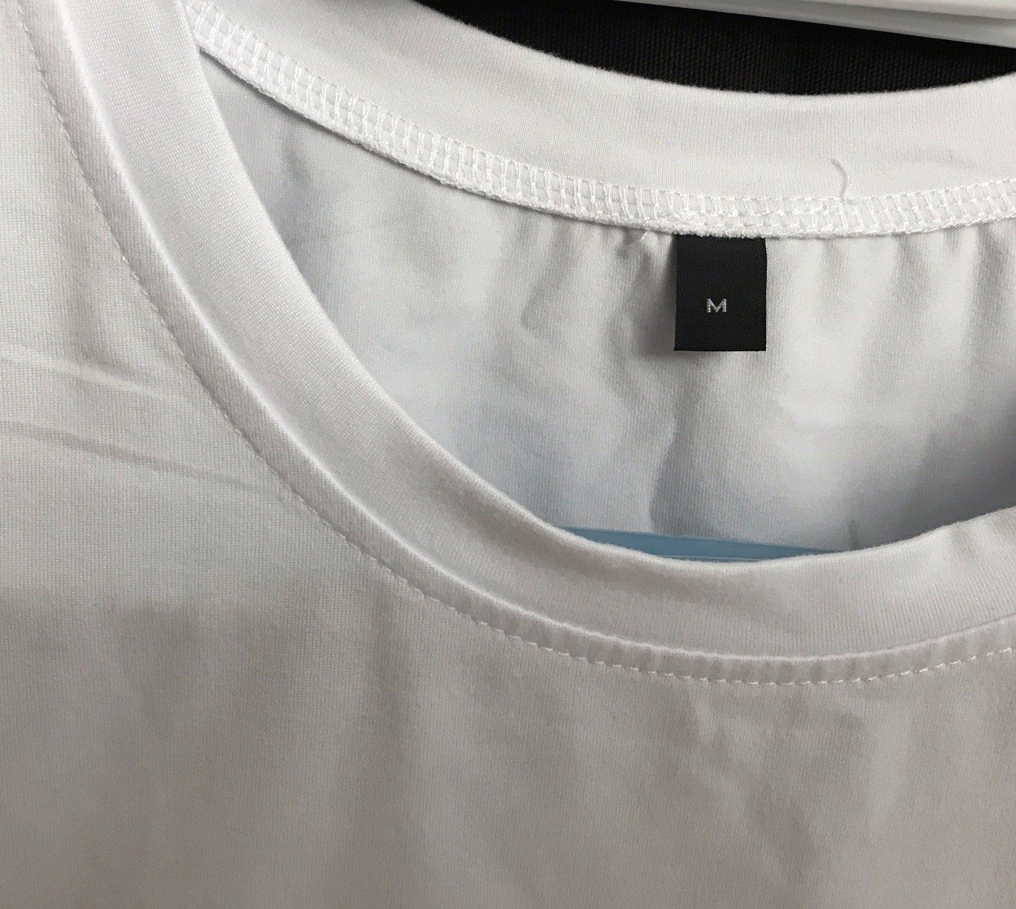 Men’s MED Print Graphic T shirt Short Sleeves White W/ Letter Print gallery