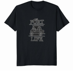 Fort Life Fort Wilderness Golf Cart Looping 2XL Unisex Black Gray DTG transfer