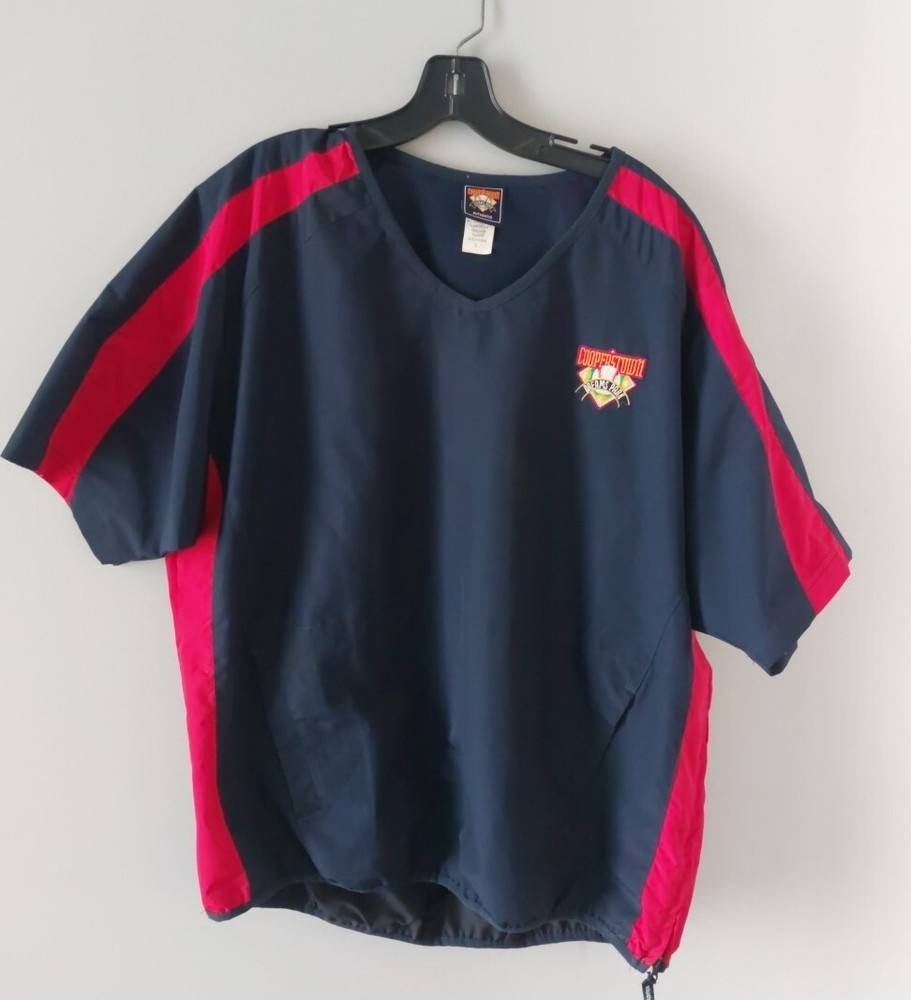 Cooperstown Dreams Park Authentic Logo Baseball Ss Nylon Shirt Mens Sz Large