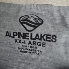 Alpine Lakes Beige Thermal Hunting Work Mens XXL Shirt Knit Henley Long Sleeve