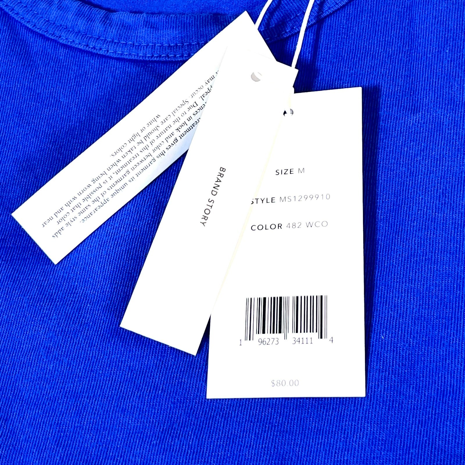 Vince Men's Blue Short Sleeve Round Neck T-Shirt Size M gallery