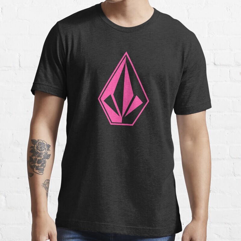 SALE!! simple pink volcom logo Essential T-Shirt Vintage Retro Best Gift S-5XL gallery
