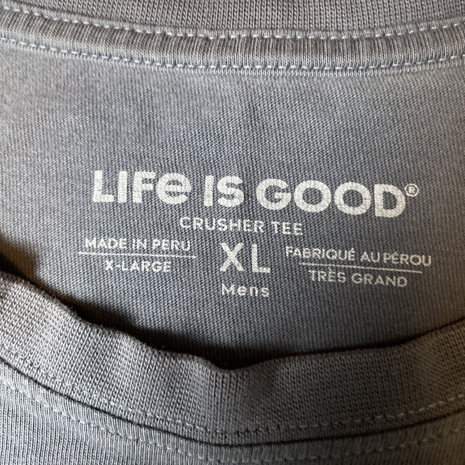 Life Is Good LIG Crusher Tee Men’s Size XL Cotton T-Shirt Peace Love Music gallery