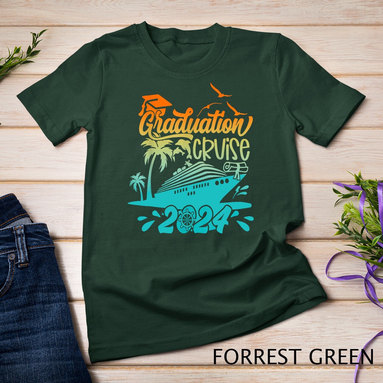 Graduation Cruise 2024 Vacation Beach Matching Group T-Shirt Unisex T-shirt gallery