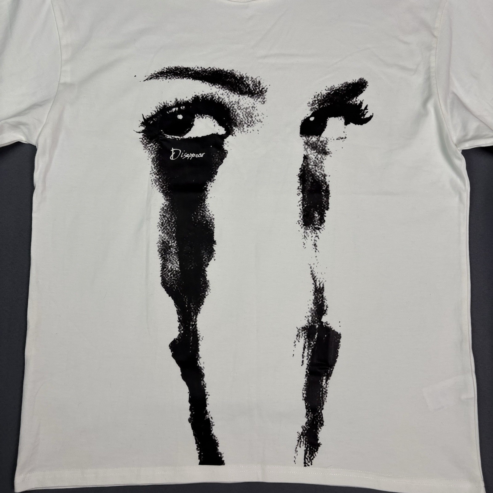 Disappear Halsey Sad Eyes Pop Streetwear Modern Graphic Men XL White T-shirt gallery