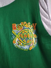 Boracay Philippines Sea Turtle Green Gray Sleeveless Shirt Size XL NO STRETCH
