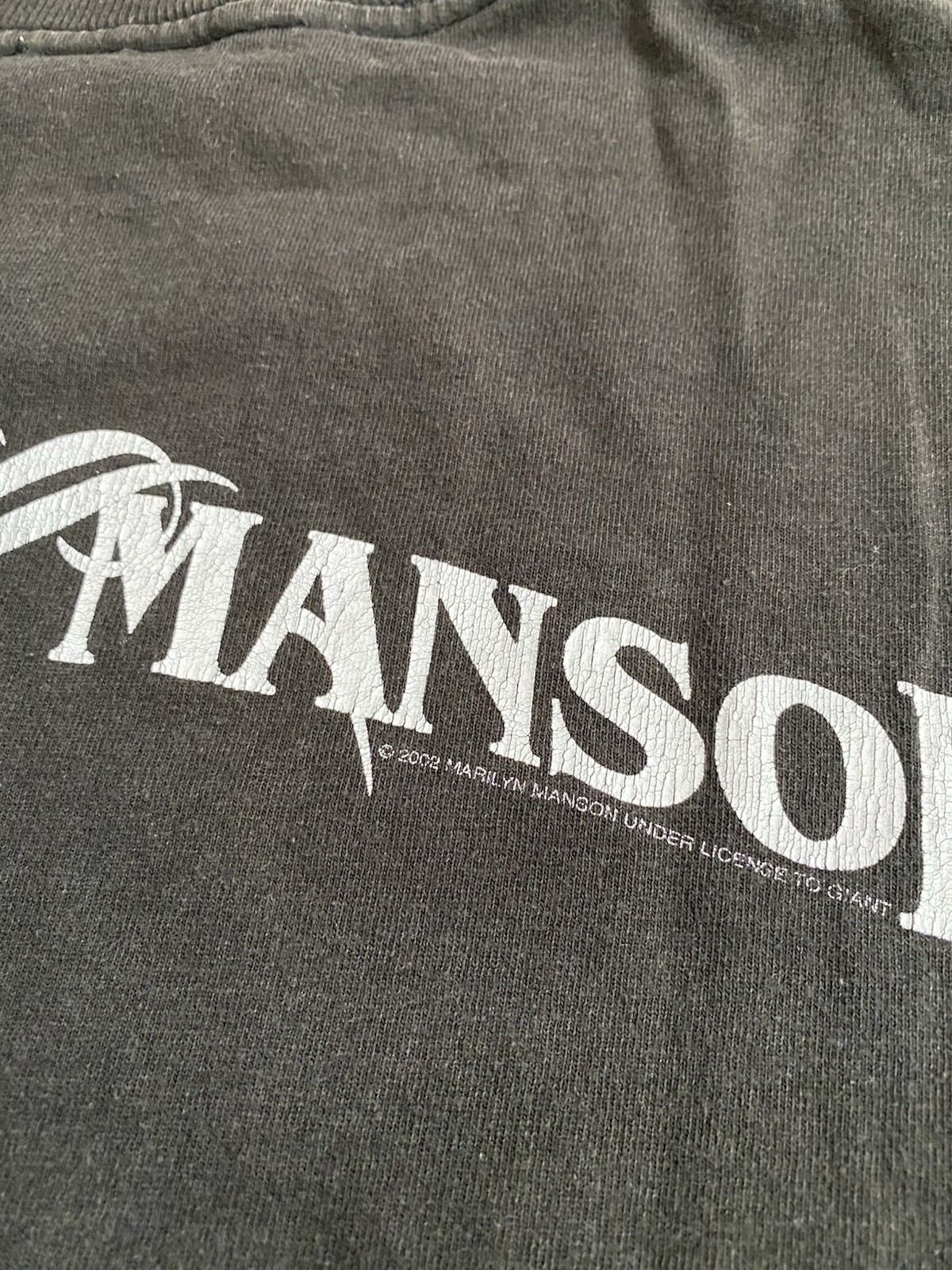 2002 Marilyn Manson The Golden Age Of Grotesque Long Sleeve Vintage T-Shirt | S gallery