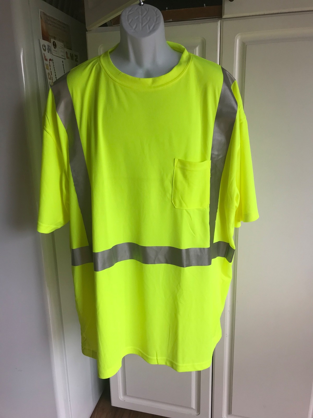New Reflective Bright Yellow/Green Tingley Short Sleeve Shirt Mens Size 4XL gallery