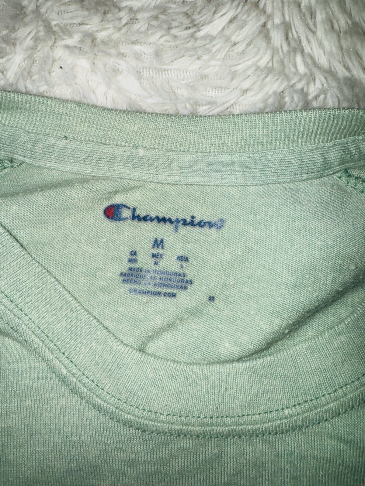 Champion T-Shirt Men's Medium Green Solid Be your Own Champion Pullover Logo gallery