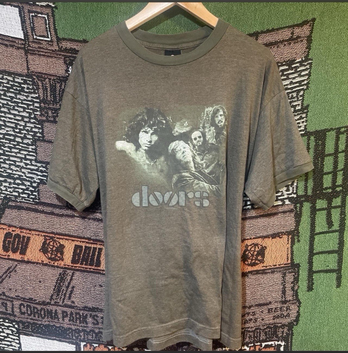 Vintage 2004 The doors wonderland tag Jim Morrison band t Shirt