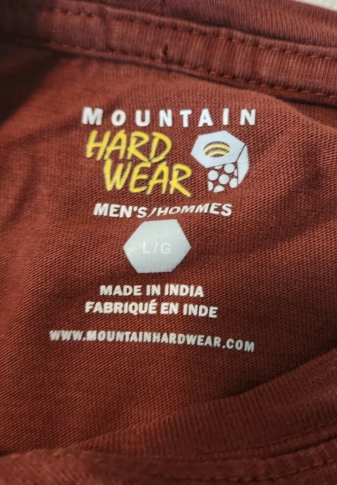 Mountain Hardwear Long Sleeve Shirt Rust Red Large Cotton Outdoor Climbing Rock gallery