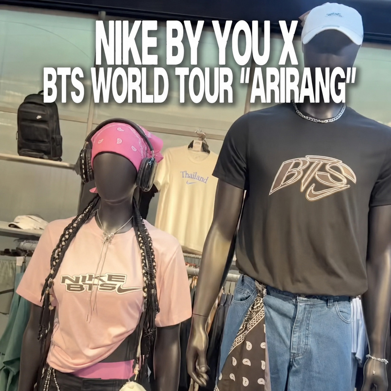 Nike By You x BTS World Tour "Arirang" T-Shirt Custom Design Thailand gallery