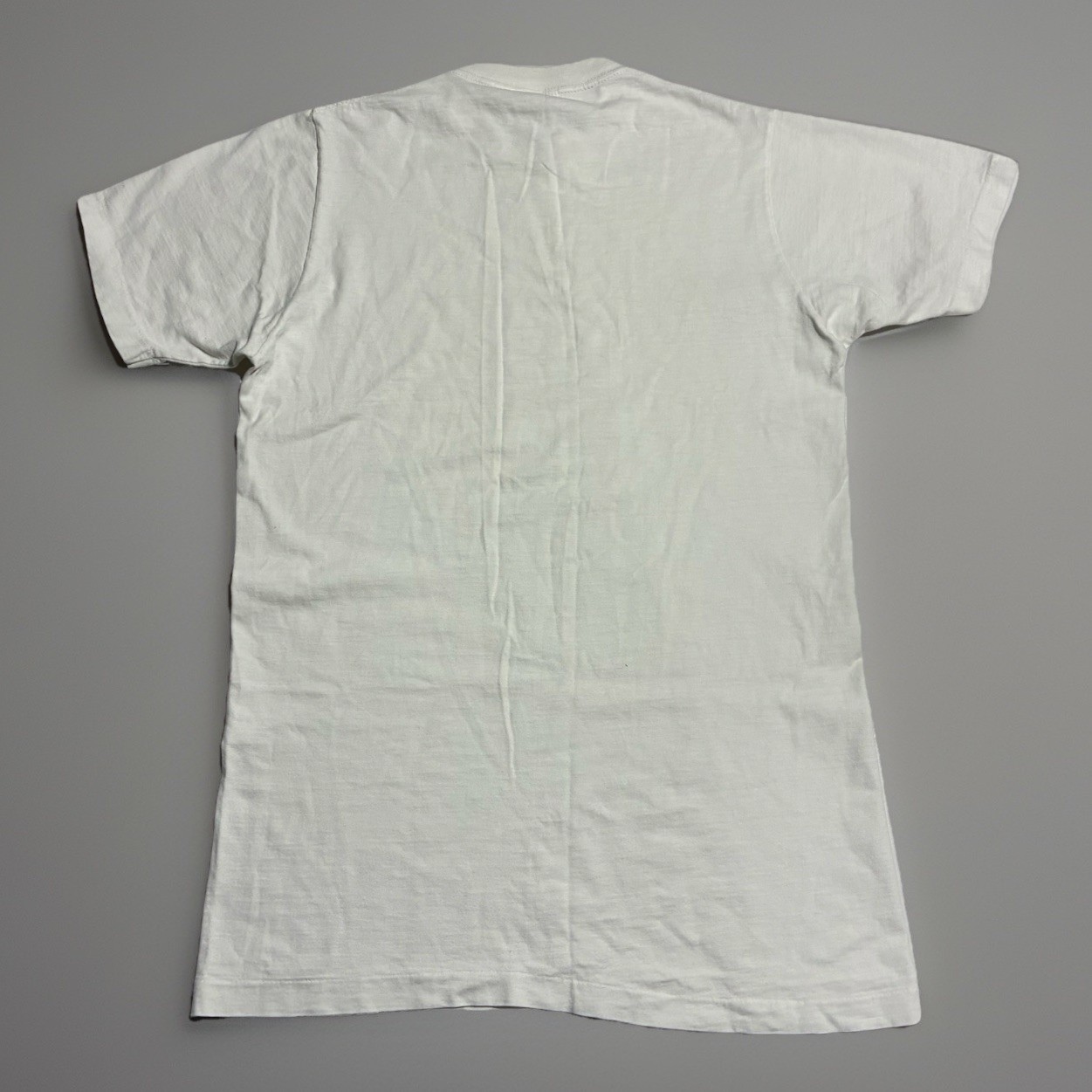 Vintage 1960s White Blank T Shirt JCPenney Single Stitch Medium Tall gallery
