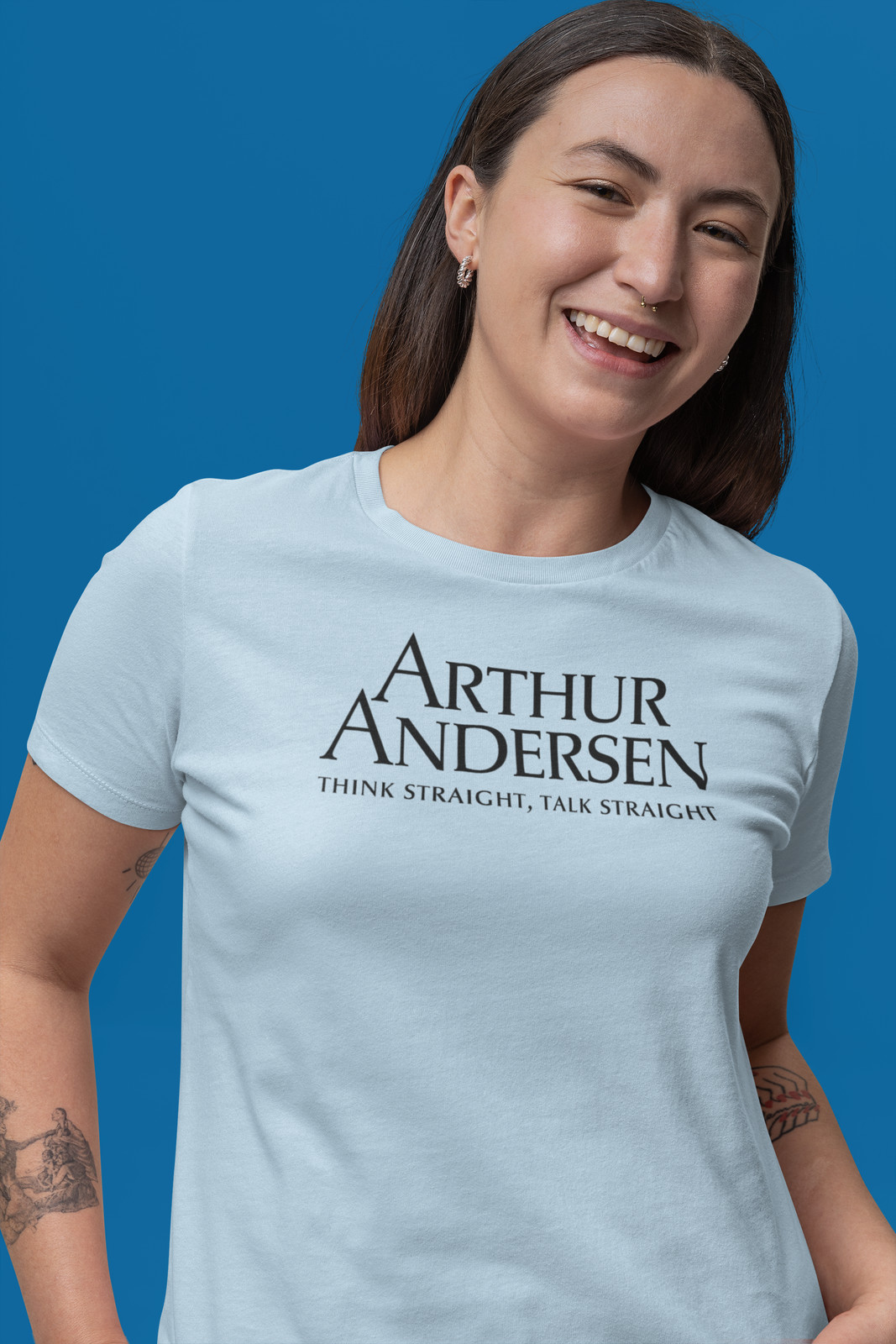Arthur Andersen Think Straight Talk Straight Consulting T-Shirt gallery