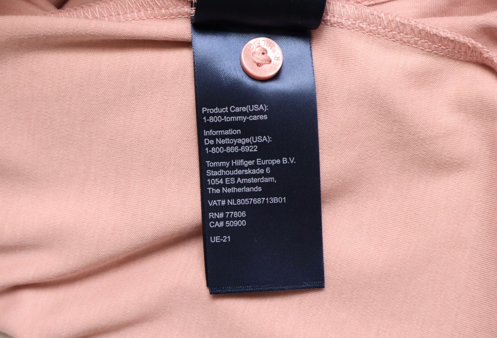 Tommy Hilfiger Tailored T-Shirt Men's Small Short Sleeve Jersey Pink gallery