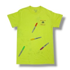 Primitive Skateboarding Short Sleeve Neon Yellow Graphic T-Shirt Men’s S