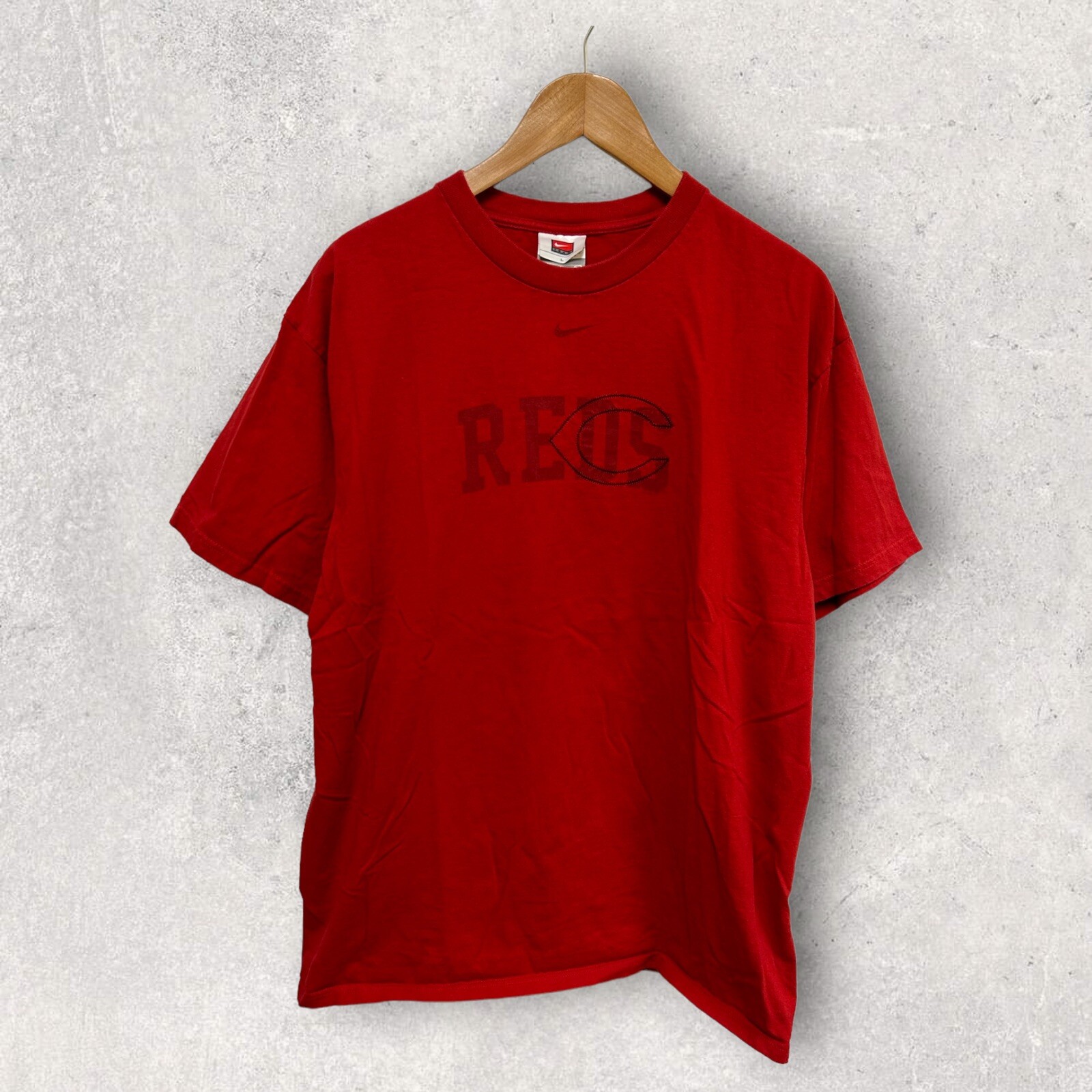 Nike Cincinnati Reds Baseball Men's Graphic T Shirt Logo Red Size Large gallery