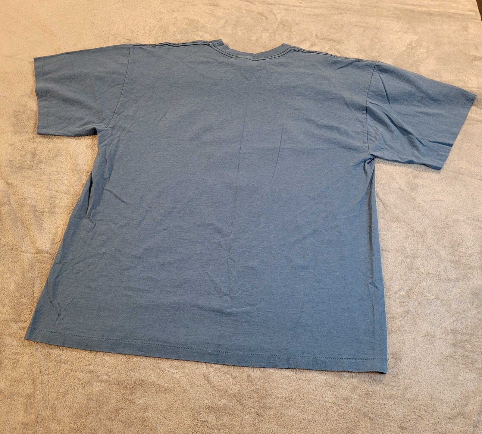 Vintage 1995 Genuine Antique Fisherman T-Shirt Mens Size XL Single Stitch Blue gallery
