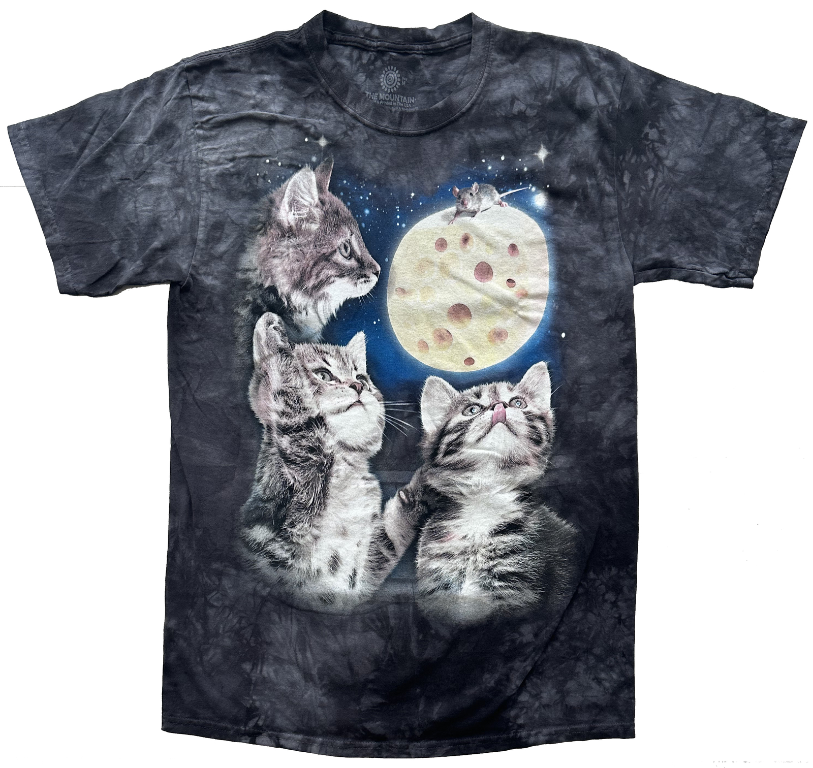 The Mountain Men's Three Kitten Cheese Moon T-Shirt gallery