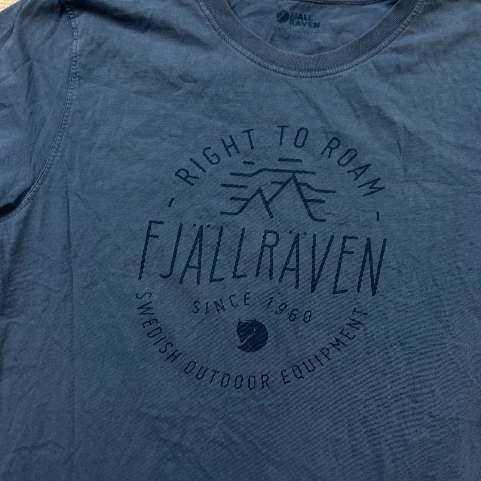 Fjallraven Shirt Small Blue Preppy Performance Casual Hiker Trekker Outdoors Men gallery