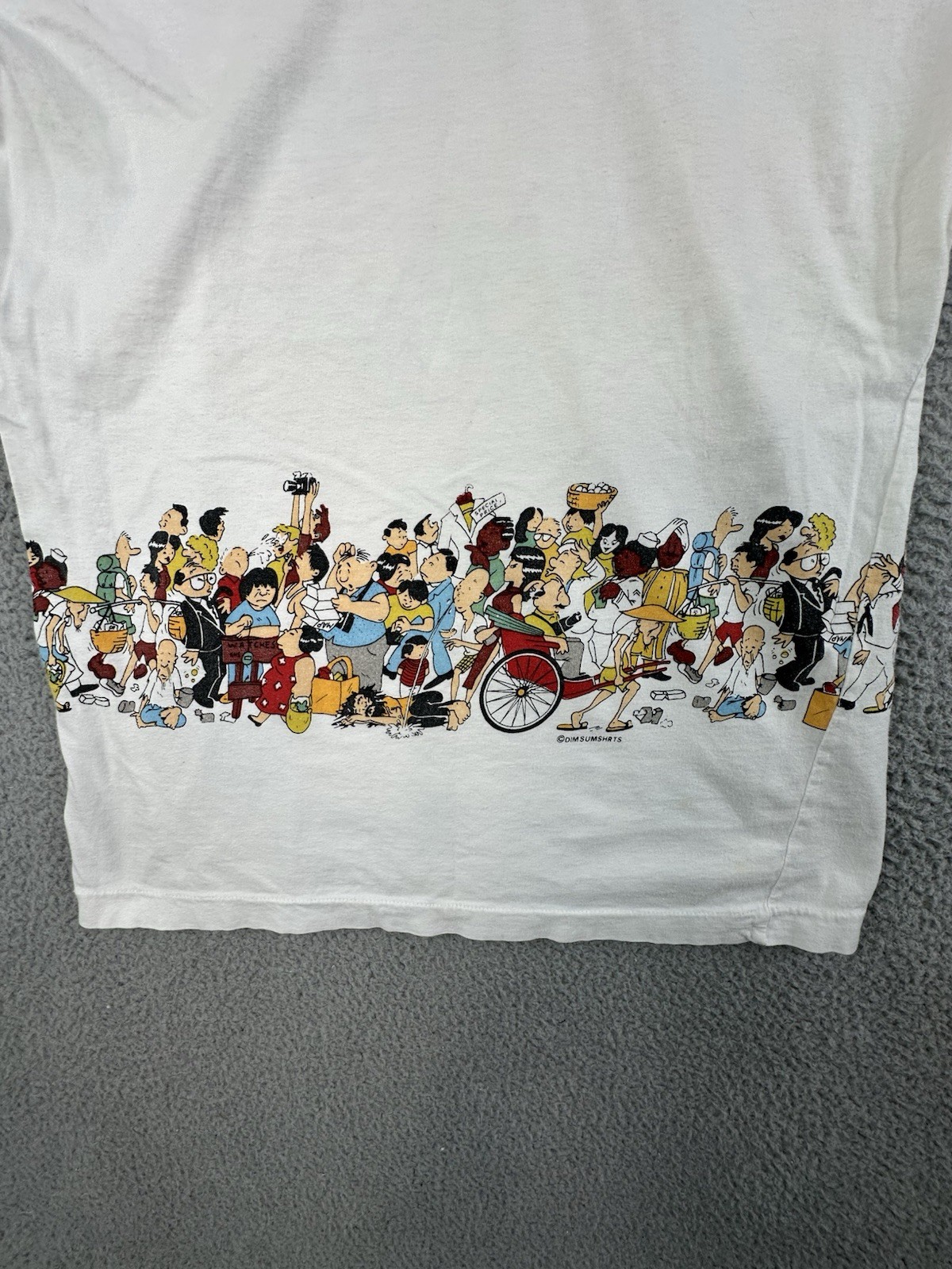 VTG 80s 90s I Survived Hong Kong Souvenir Tourist T-Shirt Medium Dim Sum Shirts gallery