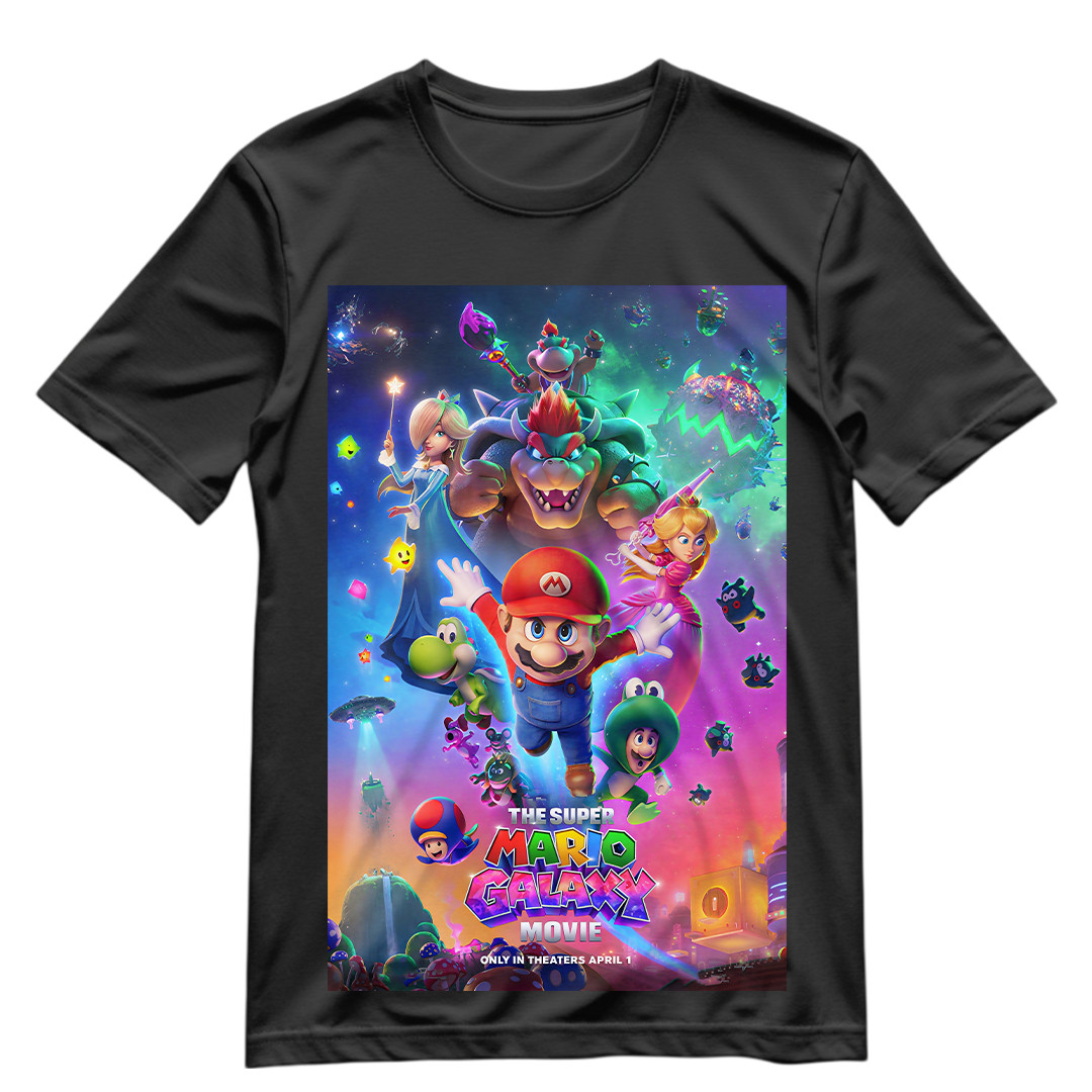 The Super Mario Galaxy Movie T Shirt S-XXXL Super Mario Movie Graphic Shirt gallery