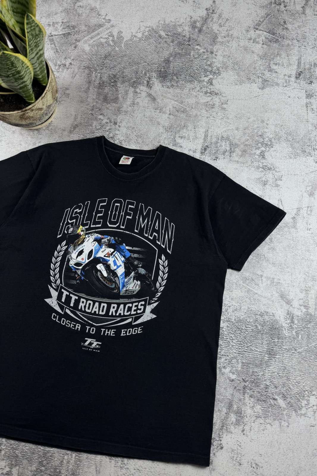 Vintage ISLE OF MAN Racing Honda Bike 90S Delray Moto Formula 1 T Shirt Tee gallery