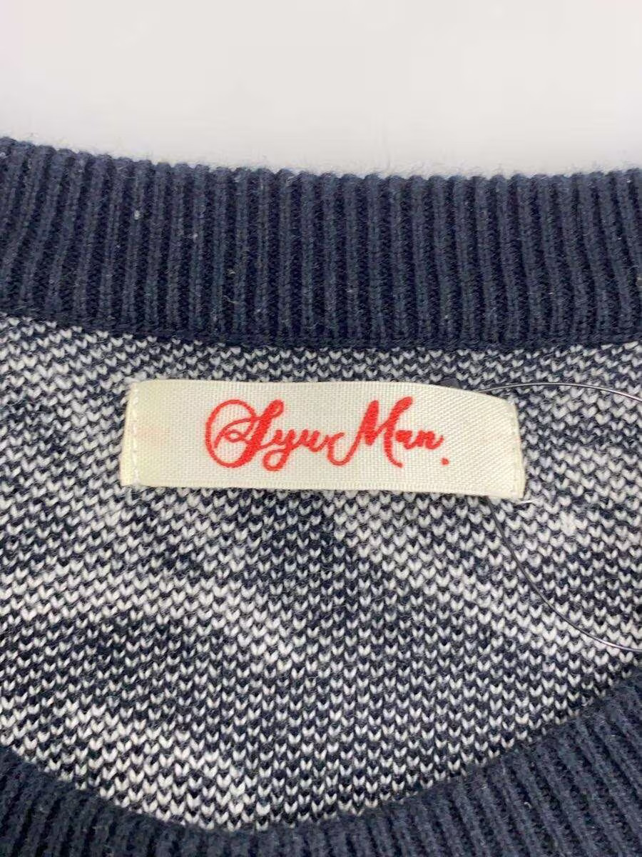 SYUMAN. Knit Sweater (Lightweight) Free Size Cotton Black All-Over Print YO24ss- gallery