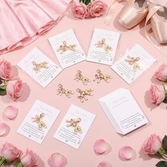 24 Sets Dance Ballet Keychain Dance Recital Gift for Dancer Pocket Hug Token …