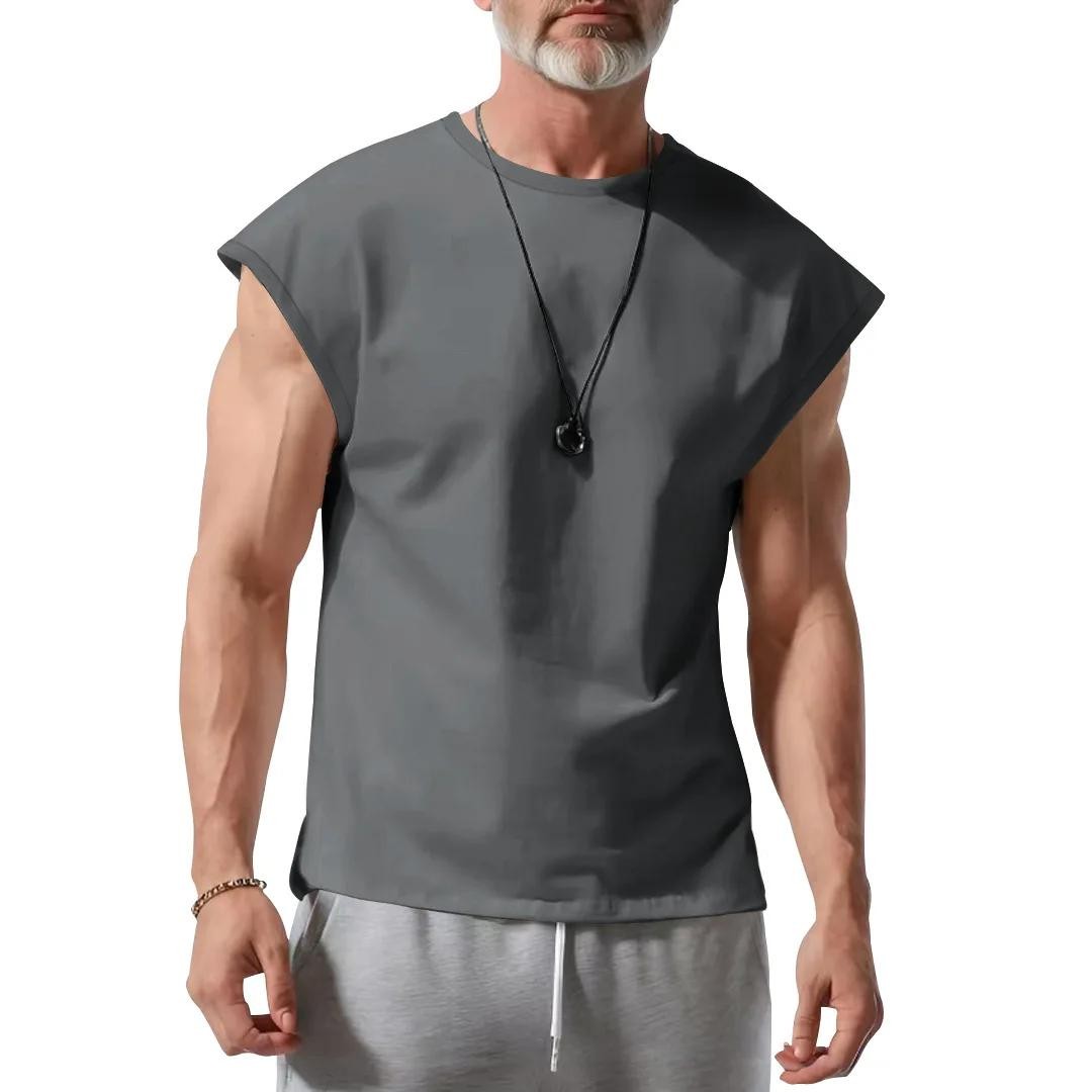 Cross-border Men's Clothing Summer New Sleeveless T-shirt Youth Casual Loose gallery
