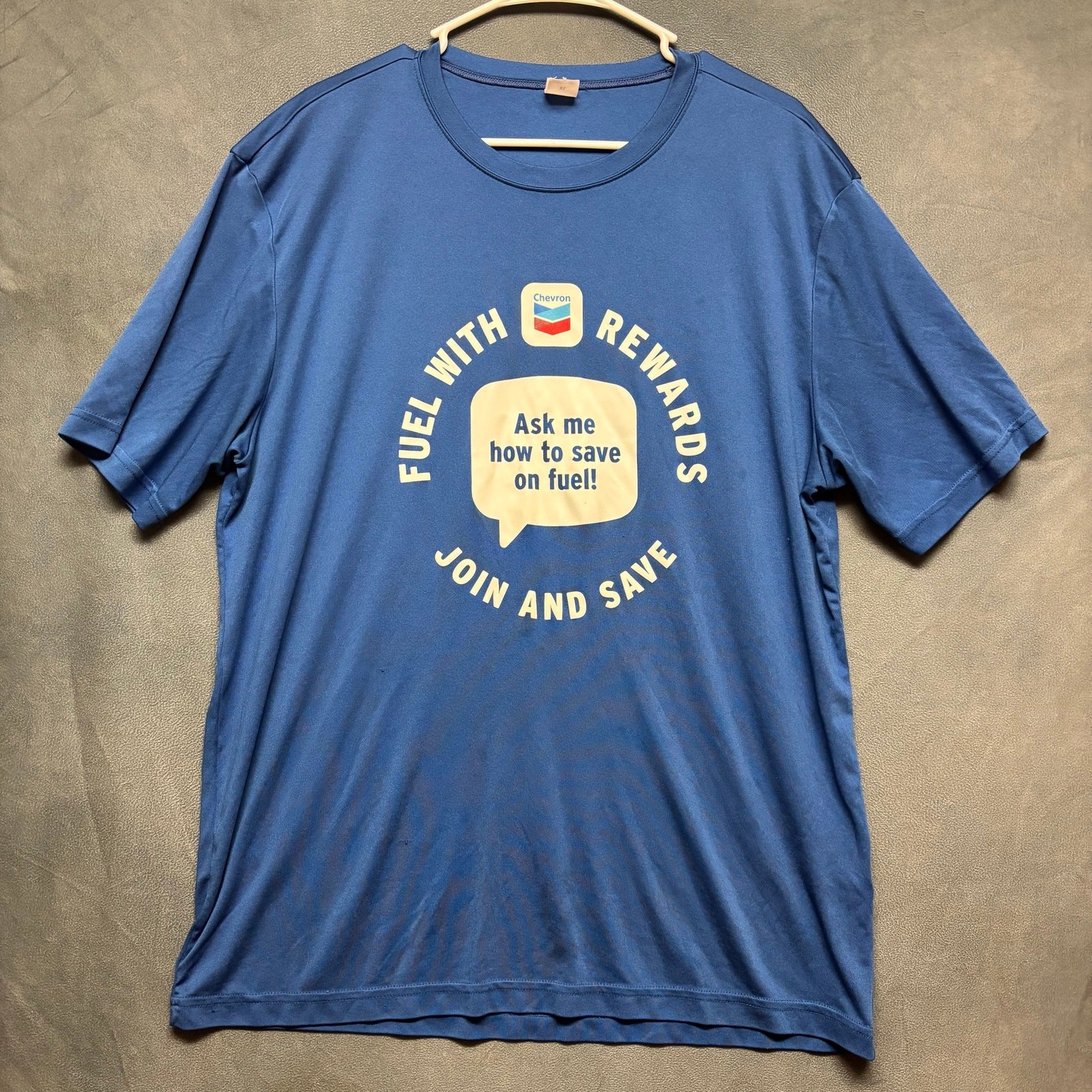 Sport-Tek Chevron Promo Graphic Performance Tee XL Blue Shirt Employee Work gallery