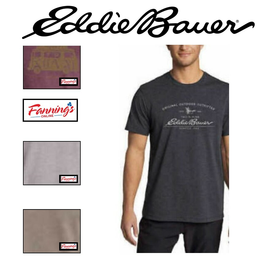 Eddie Bauer Men's Graphic Or Solid Color Classic T-Shirt - A11 gallery