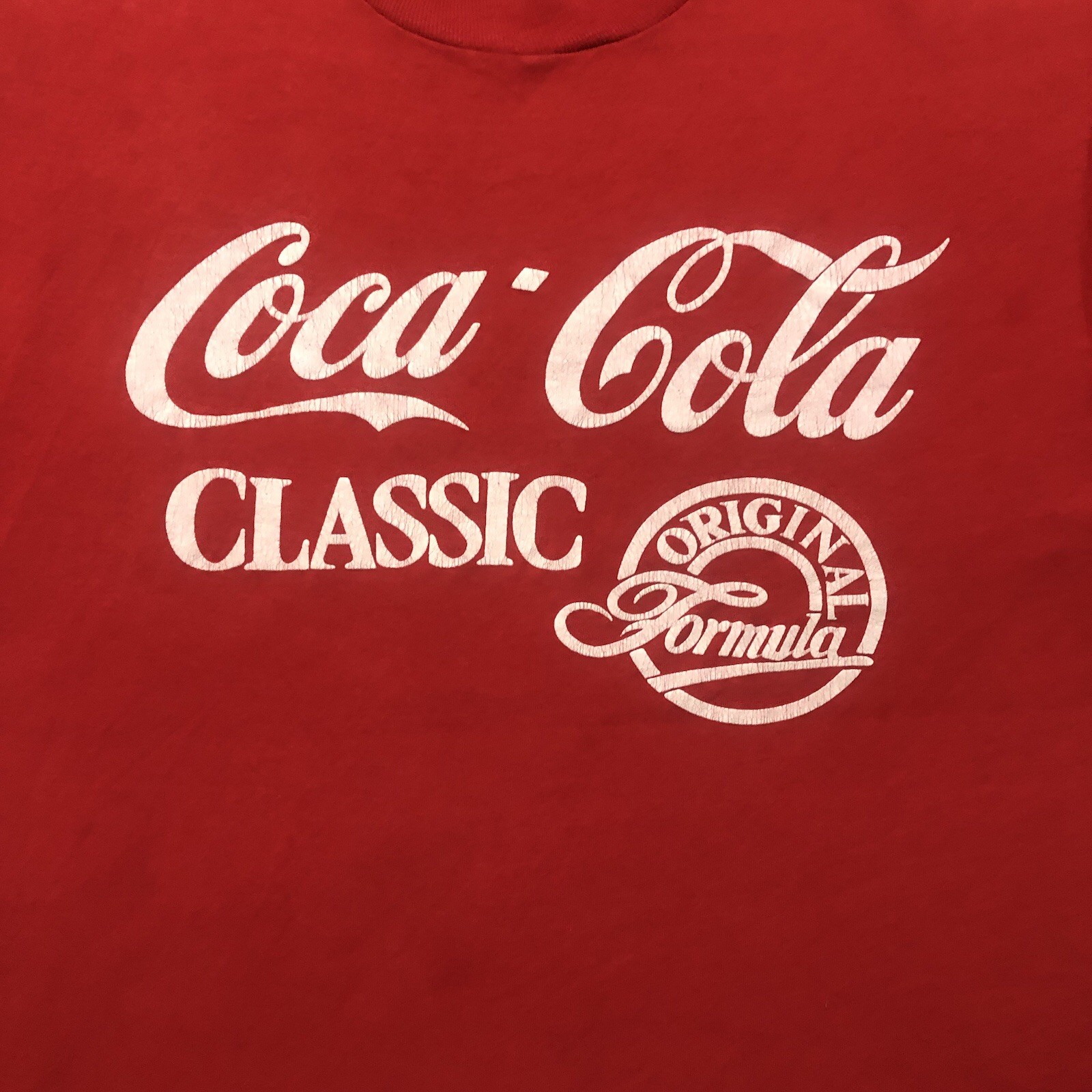 Vintage 80s Coca Cola Shirt Mens Large Coke Drink Single Stitched Red 20 x 26” gallery