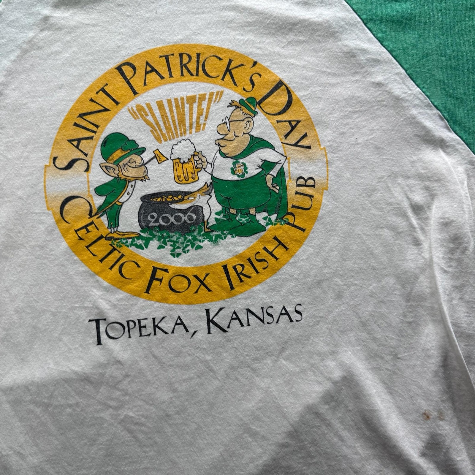 Vintage Augusta Sportswear Shirt Mens XL White Celtic Fox Logo Tee Raglan gallery